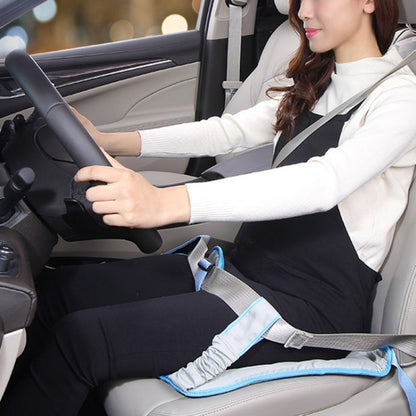 Car Safety Seat Protective Pad with Clip Back Abdominal Belt for Pregnant Woman (Sky Blue) - Seat Belts & Padding by buy2fix | Online Shopping UK | buy2fix