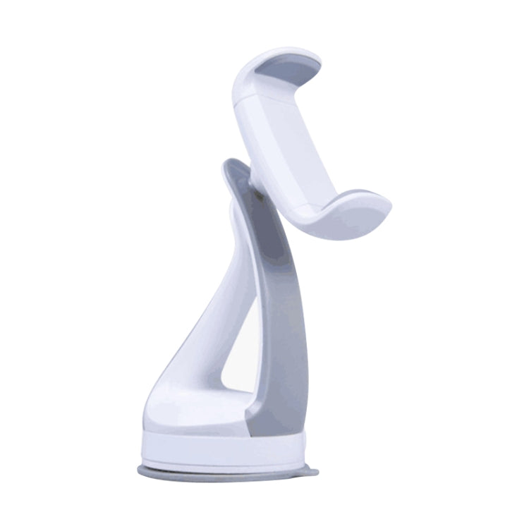 GB-452 Universal Car Suction Cup Mount Bracket Phone Holder (White) - In Car by buy2fix | Online Shopping UK | buy2fix