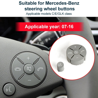 Car Right Side Steering Wheel Switch Buttons Panel for Mercedes-Benz W204 2007-2014, Left Driving(Grey) - In Car by buy2fix | Online Shopping UK | buy2fix
