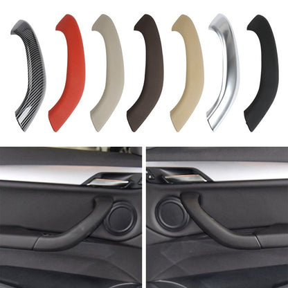 1 Pair Car Inside Doors Handle Pull Trim Cover 51417417513 for BMW X1 2016-, Left Driving (Carbon Fiber Black) - In Car by buy2fix | Online Shopping UK | buy2fix