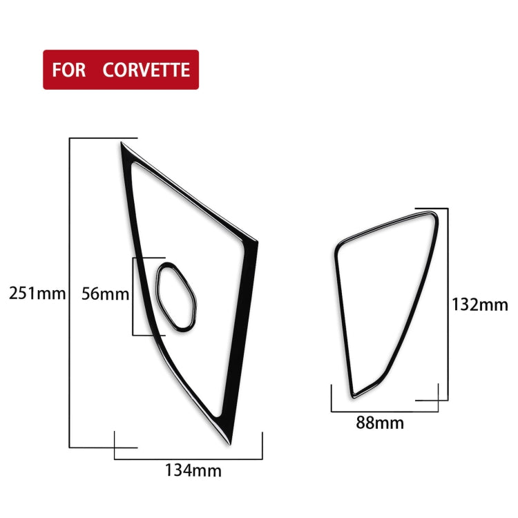 For Chevrolet Corvette C7 2014-2019 Car Door Speaker Decorative Sticker, Left Drive - In Car by buy2fix | Online Shopping UK | buy2fix