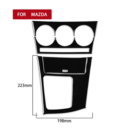 For Mazda 3 Axela 2010-2013 4 in 1 Car AC Gear Frame Set A Decorative Sticker, Left Drive - In Car by buy2fix | Online Shopping UK | buy2fix