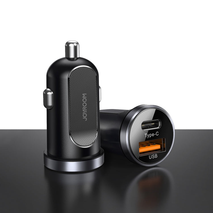 JOYROOM C-A08 30W Mini PD+QC3.0 Dual-port Smart Car Charger (Black) - Car Charger by JOYROOM | Online Shopping UK | buy2fix