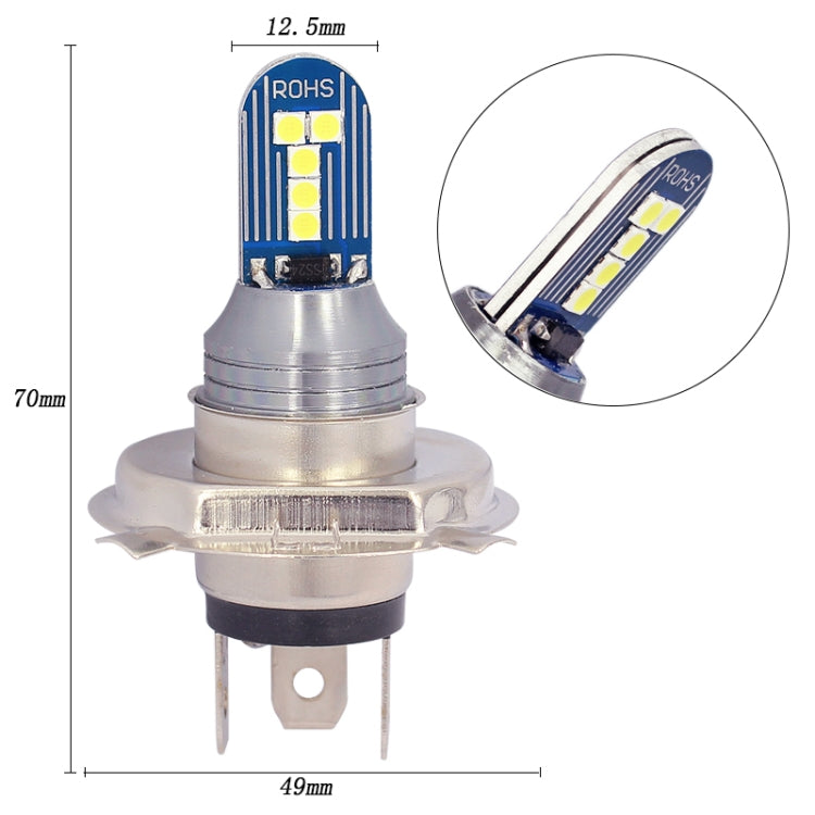 1 Pair H4 DC12V 7.8W Car LED Fog Light (White Light) - In Car by buy2fix | Online Shopping UK | buy2fix