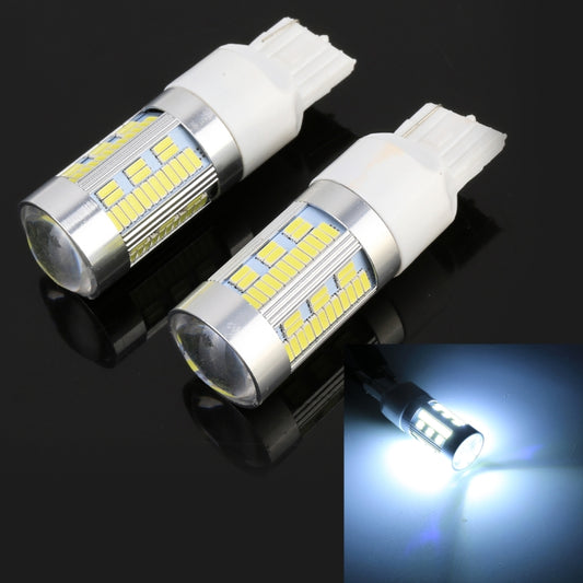2 PCS T20 / 7440 DC12-24V 21W Car Turn Light 105LEDs SMD-4014 Lamps, with Decoder (White Light) - In Car by buy2fix | Online Shopping UK | buy2fix