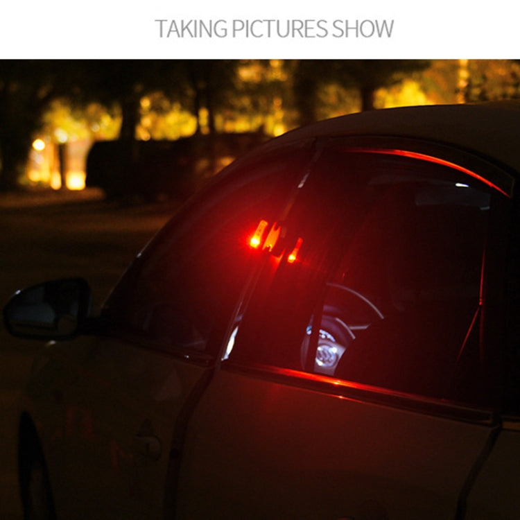 2 PCS Car LED Door Warning Lights Anti-collision Door Opening Lamp Flashing Lights (Silver) - In Car by buy2fix | Online Shopping UK | buy2fix