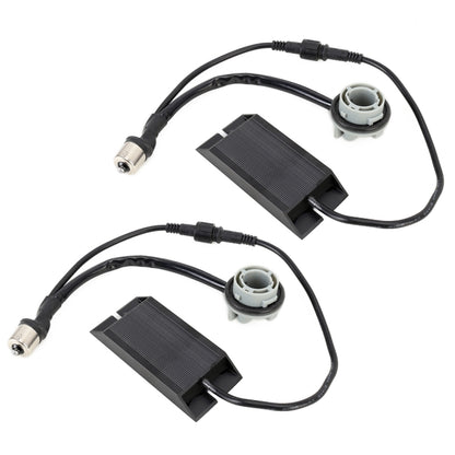 2 PCS 1156 / BA15S DC12V 50W 6 Ohms Turn Signal / Reversing Light / Brake Light Split Dual Resistance Decoder - In Car by buy2fix | Online Shopping UK | buy2fix