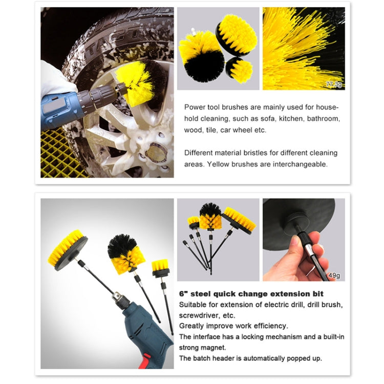 32 in 1 Floor Wall Window Glass Cleaning Descaling Electric Drill Brush Head Set - Home & Garden by buy2fix | Online Shopping UK | buy2fix