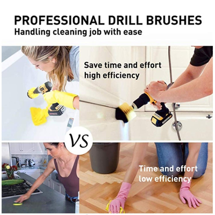32 in 1 Floor Wall Window Glass Cleaning Descaling Electric Drill Brush Head Set - Home & Garden by buy2fix | Online Shopping UK | buy2fix