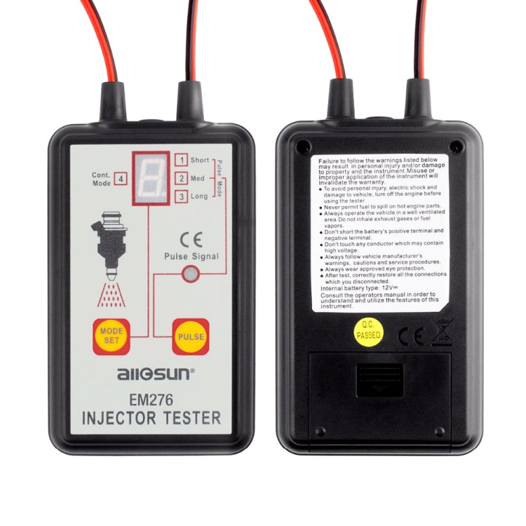 EM276 Car Fuel Injector Tester 4 Pluse Mode Fuel System Scanning Diagnostic Tool - In Car by buy2fix | Online Shopping UK | buy2fix