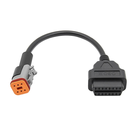 6Pin Motorcycles OBD2 Conversion Cable OBDII Diagnostic Adapter Cable for Harley Davidson - In Car by buy2fix | Online Shopping UK | buy2fix
