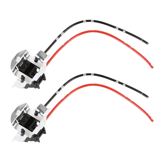 1 Pair TK-305 H7 Halogen Lamp Socket Car Bulb Holder Base with Cable - In Car by buy2fix | Online Shopping UK | buy2fix