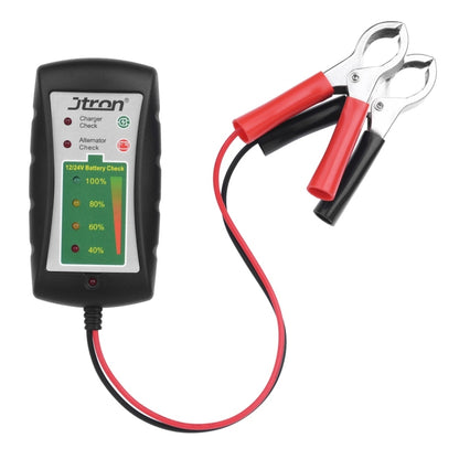 12 / 24V DC Car Battery Clip Tester LED Alternator Diagnostic Tester for Cars Motorcycles Trucks Battery Check - In Car by buy2fix | Online Shopping UK | buy2fix