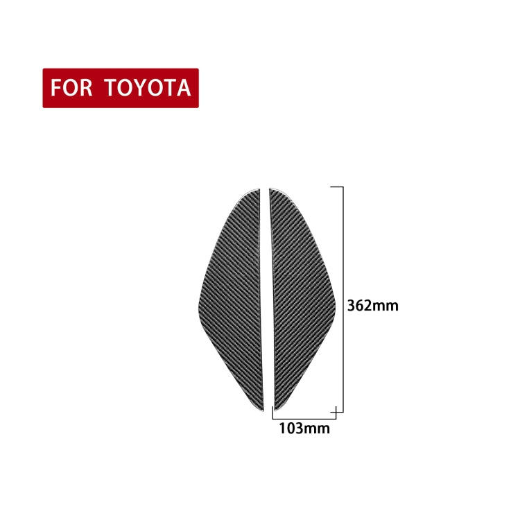 2 PCS / Set Carbon Fiber Car Door Anti-collision Cushion Decorative Sticker for Toyota Tundra 2014-2018, Left Right Driving - In Car by buy2fix | Online Shopping UK | buy2fix