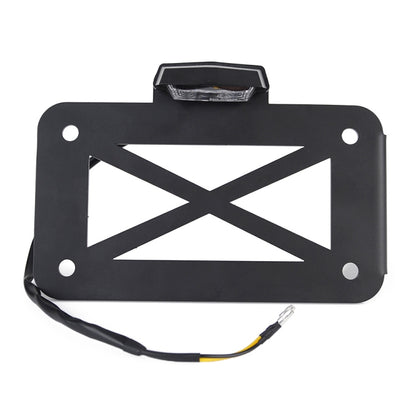 Motorcycle American Cruise Retro License Plate Holder with Light - In Car by buy2fix | Online Shopping UK | buy2fix