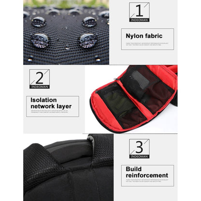 INDEPMAN DL-B012 Portable Outdoor Sports Backpack Camera Bag for GoPro, SJCAM, Nikon, Canon, Xiaomi Xiaoyi YI, Size: 27.5 * 12.5 * 34 cm(Red) - Camera Accessories by INDEPMAN | Online Shopping UK | buy2fix
