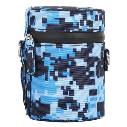 Camouflage Color Small Lens Case Zippered Cloth Pouch Box for DSLR Camera Lens, Size: 11x8x8cm (Blue) - Camera Accessories by buy2fix | Online Shopping UK | buy2fix