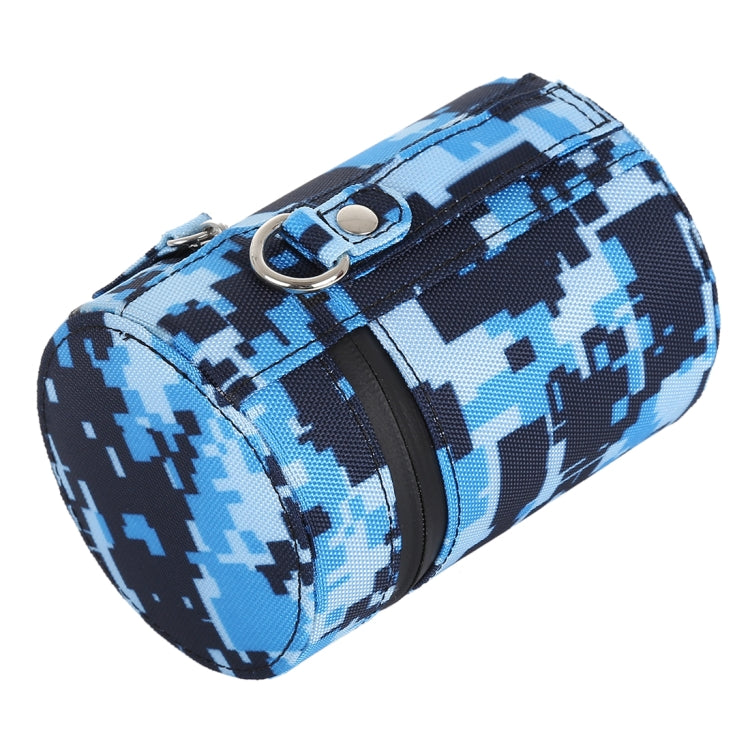 Camouflage Color Small Lens Case Zippered Cloth Pouch Box for DSLR Camera Lens, Size: 11x8x8cm (Blue) - Camera Accessories by buy2fix | Online Shopping UK | buy2fix