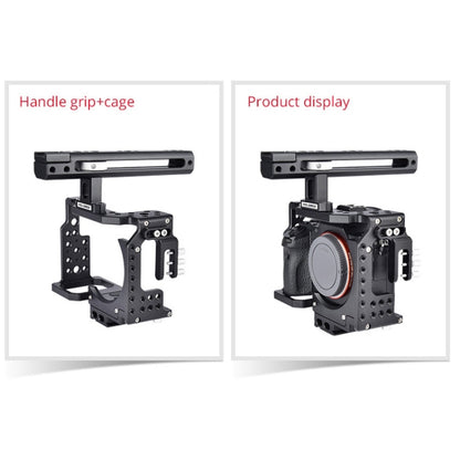 YELANGU CA7 YLG0908A-A Handle Video Camera Cage Stabilizer for  Sony A7K & A7X & A73  & A7S & A7R & A7RII & A7SII(Black) - Camera Cage by YELANGU | Online Shopping UK | buy2fix