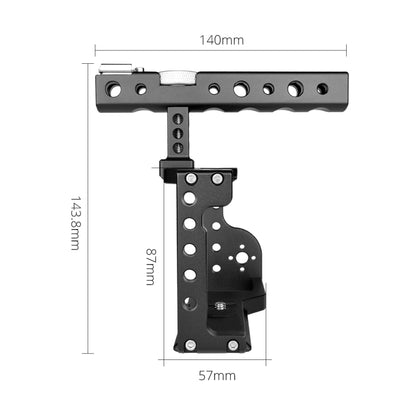 YELANGU C17 YLG0913A Video Camera Cage Stabilizer with Handle for Sony A6600 (Black) - Camera Accessories by YELANGU | Online Shopping UK | buy2fix