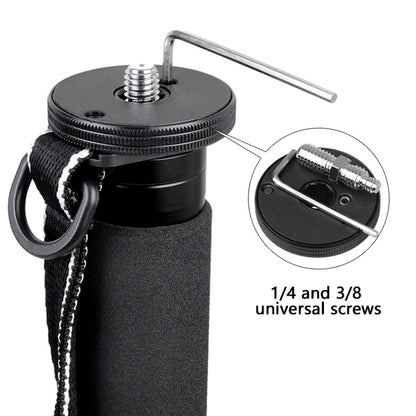 BEXIN MAS325 Portable Travel Outdoor DSLR Camera Aluminum Alloy Monopod Holder(Black) - Camera Accessories by BEXIN | Online Shopping UK | buy2fix
