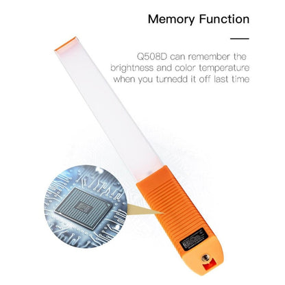 LUXCeO Q508D Dual Color Temperature Photo LED Stick Video Light Handheld LED Fill Light Flash Lighting Lamp(Orange) -  by LUXCeO | Online Shopping UK | buy2fix