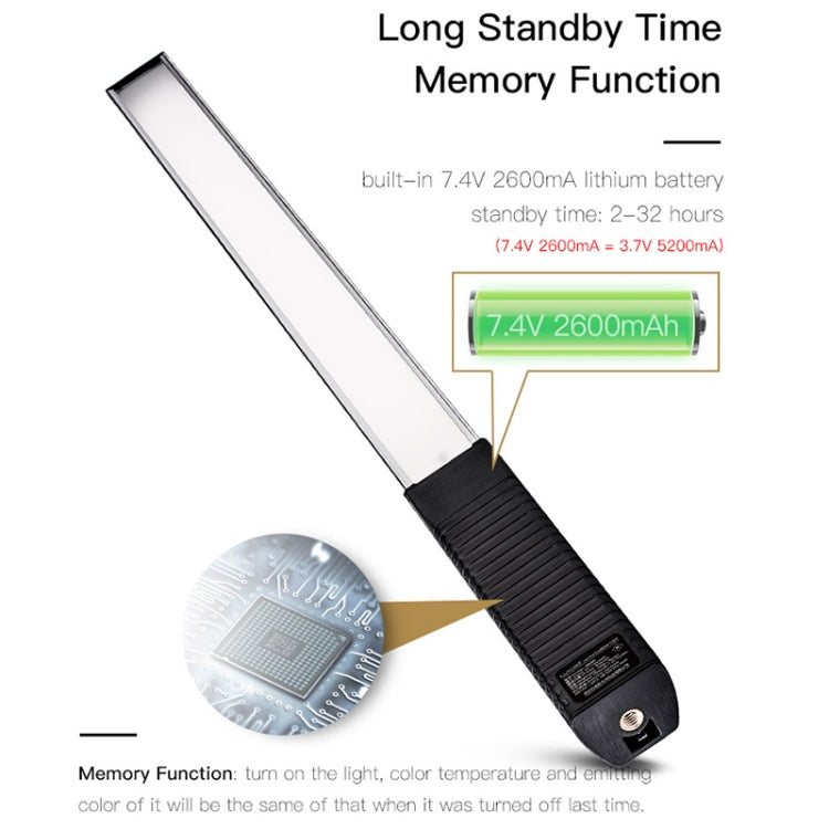 LUXCeO Q508A 8 Color Photo LED Stick Video Light Waterproof Handheld LED Fill Light Flash Lighting Lamp with Remote Control -  by LUXCeO | Online Shopping UK | buy2fix