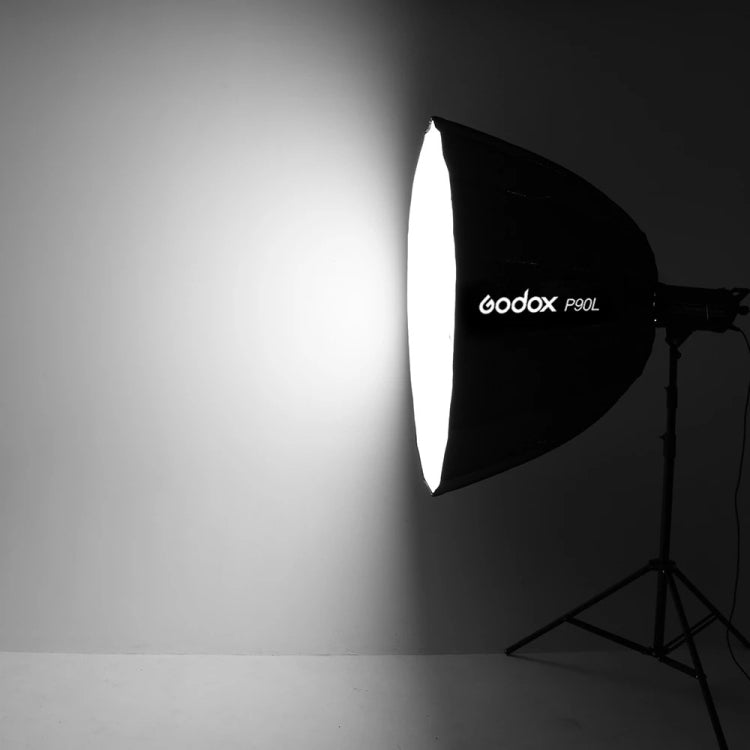 Godox P90L Diameter 90cm Parabolic Softbox Reflector Diffuser for Studio Speedlite Flash Softbox (Black) -  by Godox | Online Shopping UK | buy2fix