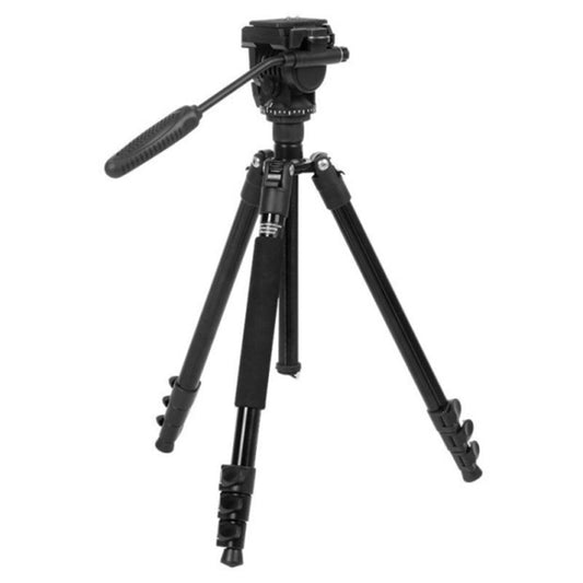 TRIOPO K2808 Aluminum Tripod Mount with HY-350 Heavy Duty Damping Head (Black) - Camera Accessories by TRIOPO | Online Shopping UK | buy2fix