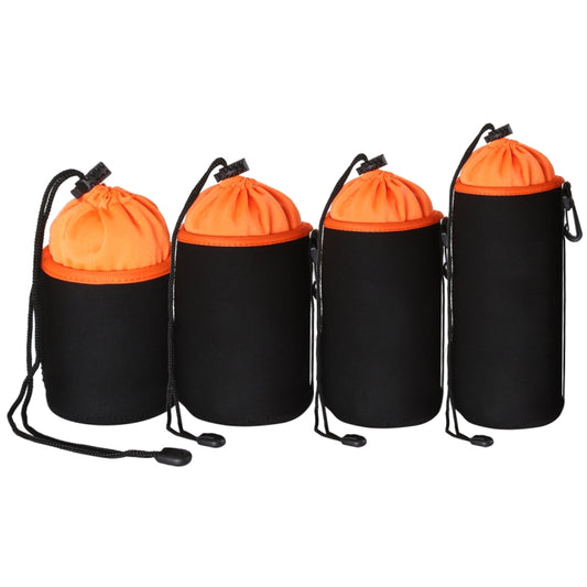 4 in 1 SLR Camera Lens Bag Micro Single Lens Bag Lens Inner Bile Bag Waterproof Protective Case Plus Velvet Thickening (Orange) - Camera Accessories by buy2fix | Online Shopping UK | buy2fix