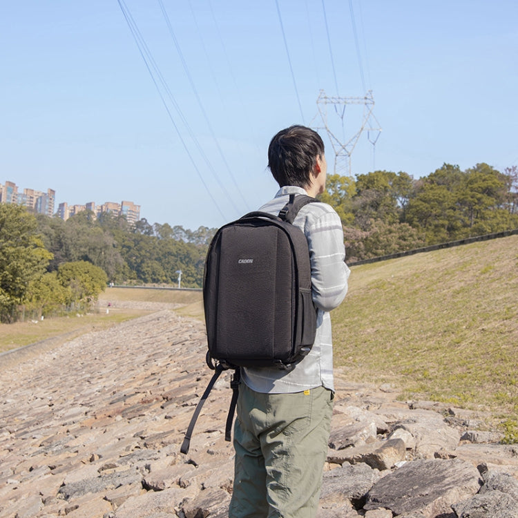 CADeN Multifunctional Shoulder SLR Camera Lens Bag Photography Backpack (Black) - Camera Accessories by CADeN | Online Shopping UK | buy2fix