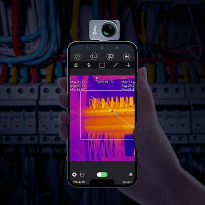 InfiRay P2 Pro 8-Pin iOS Phones Night Vision Infrared Thermal Imager (Grey) - Thermal Cameras by InfiRay | Online Shopping UK | buy2fix