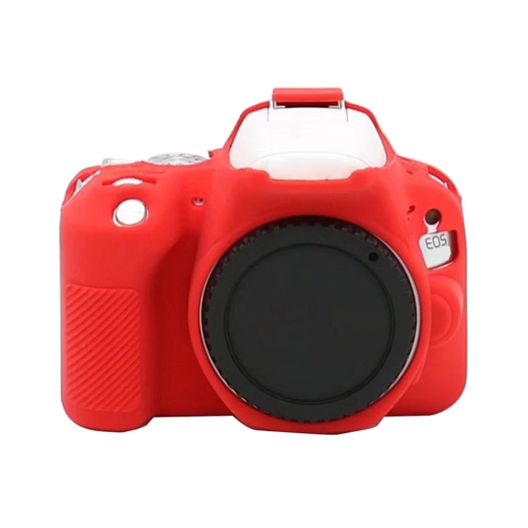 For Canon EOS 250D Soft Silicone Protective Case (Red) - Camera Accessories by buy2fix | Online Shopping UK | buy2fix