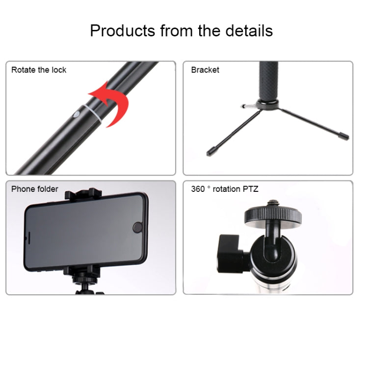 30-93cm Grip Foldable Tripod Holder Multi-functional Selfie Stick Monopod for GoPro Hero11 Black / HERO10 Black / HERO9 Black /HERO8 / HERO7 /6 /5 /5 Session /4 Session /4 /3+ /3 /2 /1, Insta360 ONE R, DJI Osmo Action and Other Action Cameras, Phones - DJI & GoPro Accessories by buy2fix | Online Shopping UK | buy2fix