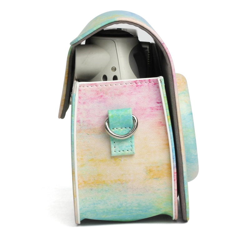 Rainbow Oil painting Pattern PU Leather Protective Camera Case Bag For FUJIFILM Instax Mini 7S / 7C Camera - Camera Accessories by buy2fix | Online Shopping UK | buy2fix