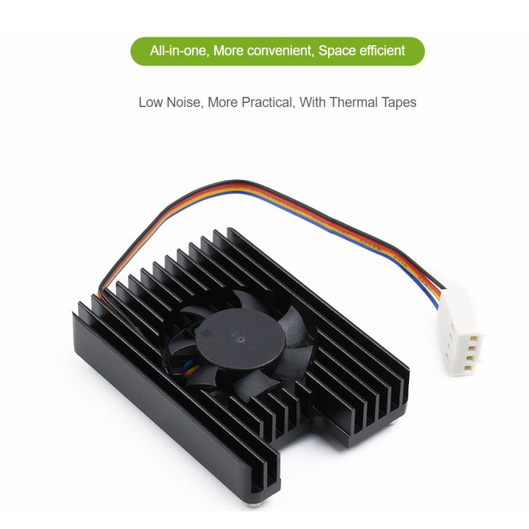 Waveshare Dedicated All-in-One 3007 Cooling Fan for Raspberry Pi CM4, Speed Adjustable, with Thermal Tapes - Consumer Electronics by WAVESHARE | Online Shopping UK | buy2fix