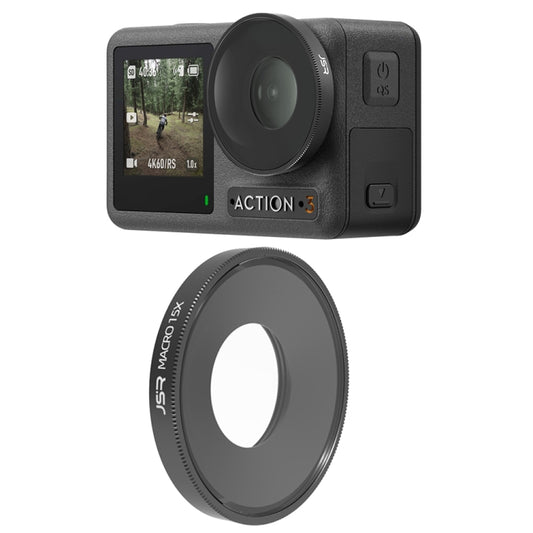 JSR 15X Macro Lens Filter For DJI Osmo Action 3 / GoPro Hero11 Black / HERO10 Black / HERO9 Black - DJI & GoPro Accessories by JSR | Online Shopping UK | buy2fix