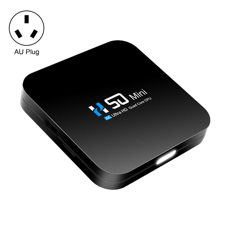 H50 Mini 4K Smart Network TV Box, Android 10.0, RK3318 Quad Core, 2GB+32GB, AU Plug - Consumer Electronics by buy2fix | Online Shopping UK | buy2fix