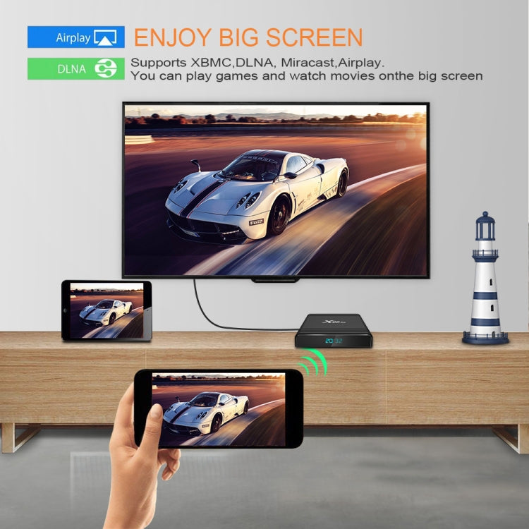 X96 Air 8K Smart TV BOX Android 9.0 Media Player with Remote Control, Quad-core Amlogic S905X3, RAM: 2GB, ROM: 16GB, Dual Band WiFi, AU Plug - Consumer Electronics by buy2fix | Online Shopping UK | buy2fix
