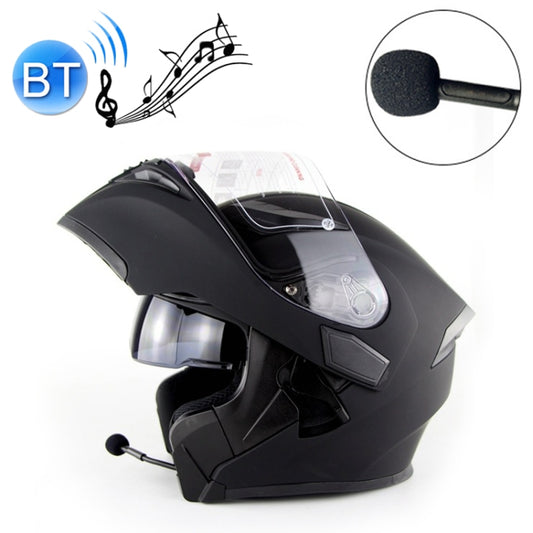 Soman 955 Skyeye Motorcycle Full / Open Face Bluetooth Helmet Headset Full Face, Supports Answer / Hang Up Calls(Matte Black) -  by SOMAN | Online Shopping UK | buy2fix