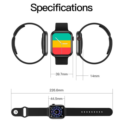 T500+ 1.75 inch IPS Screen IP67 Waterproof Smart Watch, Support Sleep Monitor / Heart Rate Monitor / Bluetooth Call, Style:Sport Button Strap(White) - Smart Wear by buy2fix | Online Shopping UK | buy2fix