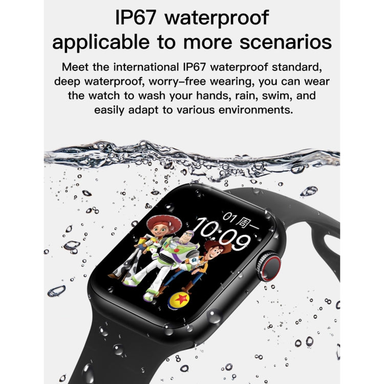 T500+ 1.75 inch IPS Screen IP67 Waterproof Smart Watch, Support Sleep Monitor / Heart Rate Monitor / Bluetooth Call, Style:Solo Loop Strap(White) - Smart Wear by buy2fix | Online Shopping UK | buy2fix