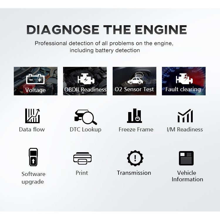 KONNWEI KW860 Car 2.8 inch TFT Color Screen Battery Tester Support 8 Languages / I Key Analysis Function - Code Readers & Scan Tools by KONNWEI | Online Shopping UK | buy2fix