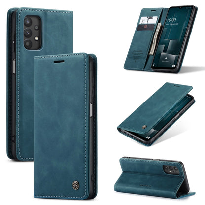 For Samsung Galaxy A32 5G CaseMe 013 Multifunctional Horizontal Flip Leather Case with Holder & Card Slot & Wallet(Blue) - Galaxy Phone Cases by CaseMe | Online Shopping UK | buy2fix