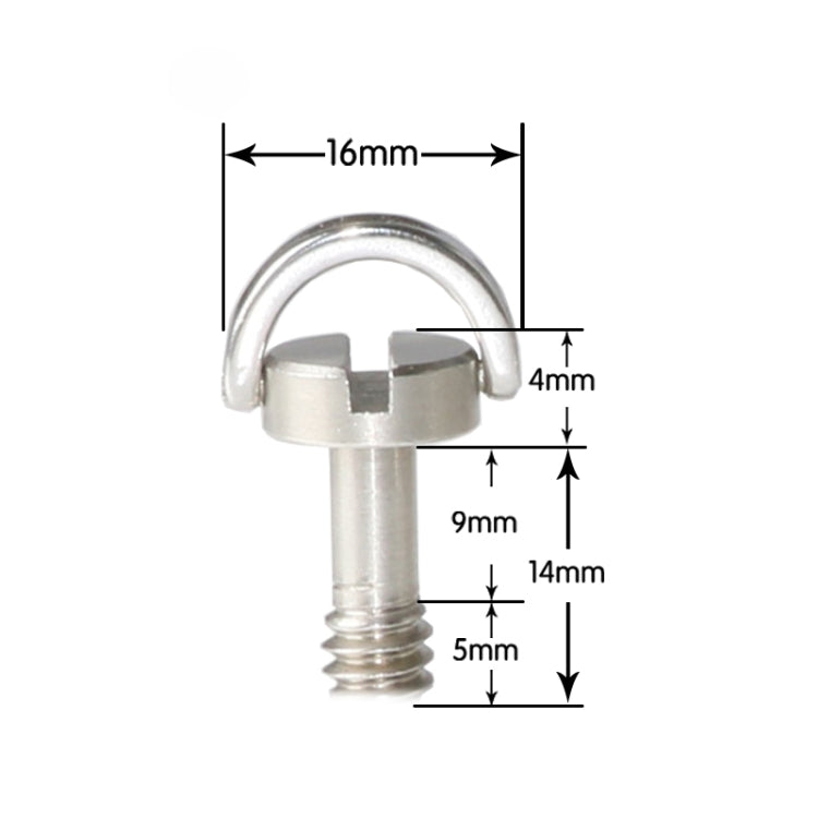 BEXIN LS095 2 PCS D Ring Screws Camera Plate Mount 1/4 inch Quick Release Screws -  by BEXIN | Online Shopping UK | buy2fix