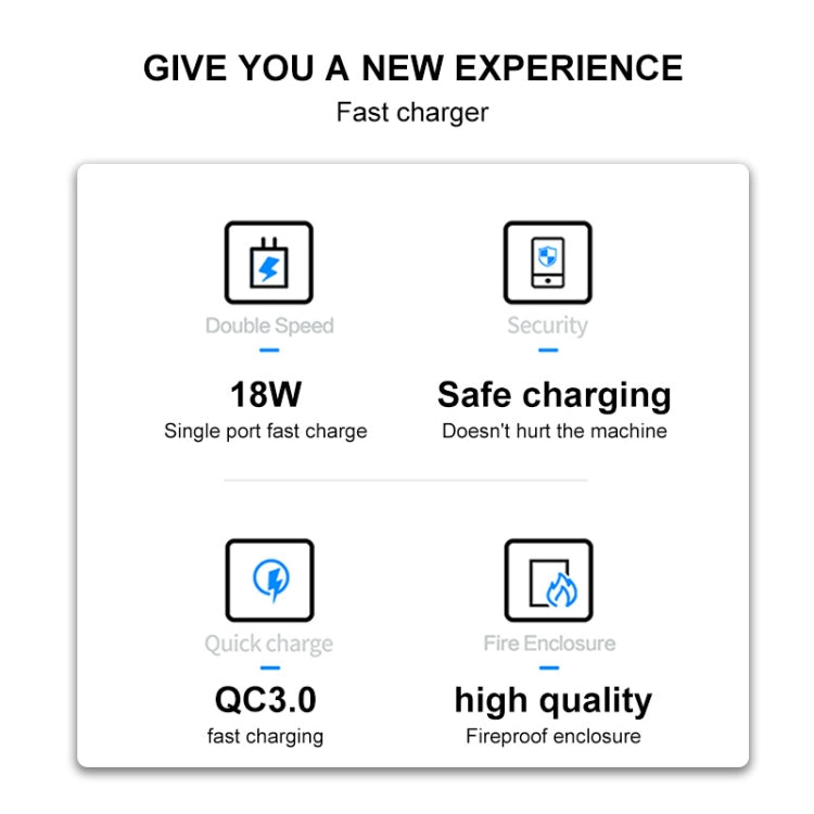 WK WP-U57 Max 18W Maxspeed QC3.0 Fast Charger + USB to 8 Pin Data Cable, Plug Type:UK Plug - Apple Accessories by WK | Online Shopping UK | buy2fix