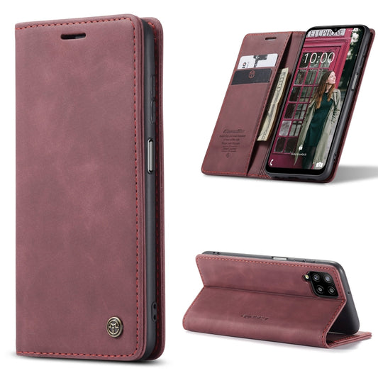 For Samsung Galaxy A12 CaseMe 013 Multifunctional Horizontal Flip Leather Case with Holder & Card Slot & Wallet(Wine Red) - Galaxy Phone Cases by CaseMe | Online Shopping UK | buy2fix