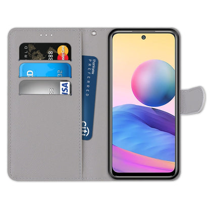 For Xiaomi Redmi Note 10 5G Coloured Drawing Cross Texture Horizontal Flip PU Leather Case with Holder & Card Slots & Wallet & Lanyard(Snow Puppy) - Xiaomi Cases by buy2fix | Online Shopping UK | buy2fix