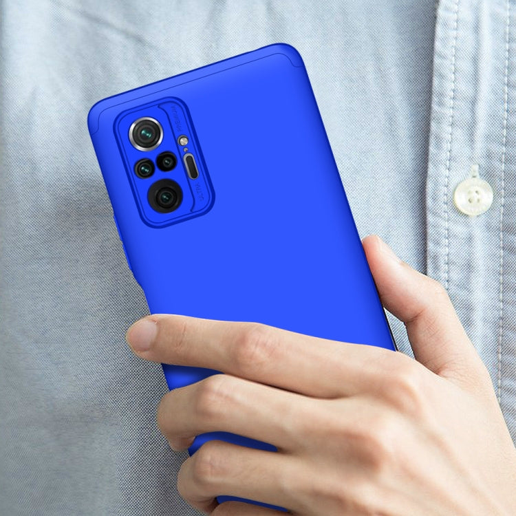 For Xiaomi Redmi Note 10 Pro / Note 10 Pro Max GKK Three Stage Splicing Full Coverage PC Protective Case(Blue) - Xiaomi Accessories by GKK | Online Shopping UK | buy2fix