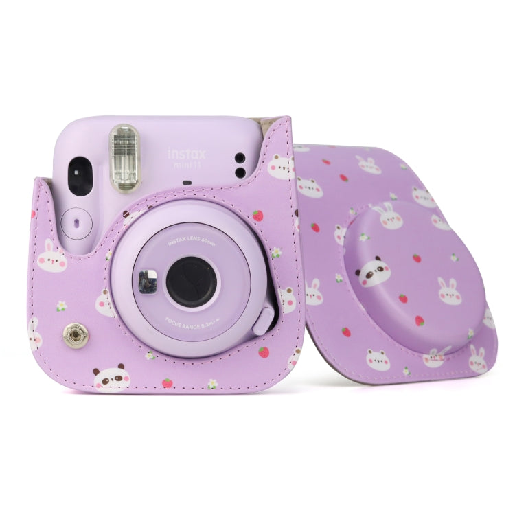 Painted Series Camera Bag with Shoulder Strap for Fujifilm Instax mini 11(Fruit Animal) - Camera Accessories by buy2fix | Online Shopping UK | buy2fix